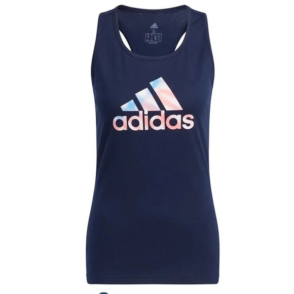 Adidas Women's Cotton Logo Americana Tank Top M Size NWT - Picture 1 of 5